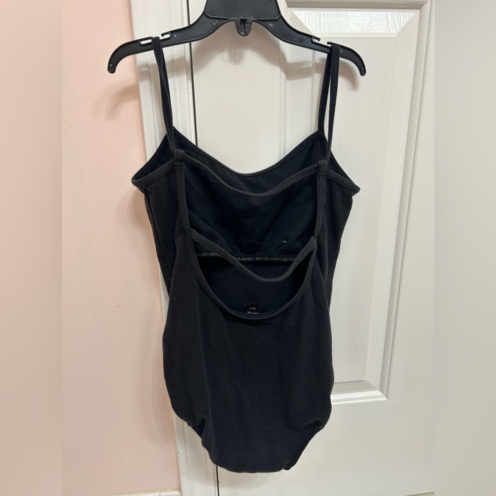 Lightly used black Bloch leo - bust lining - size M